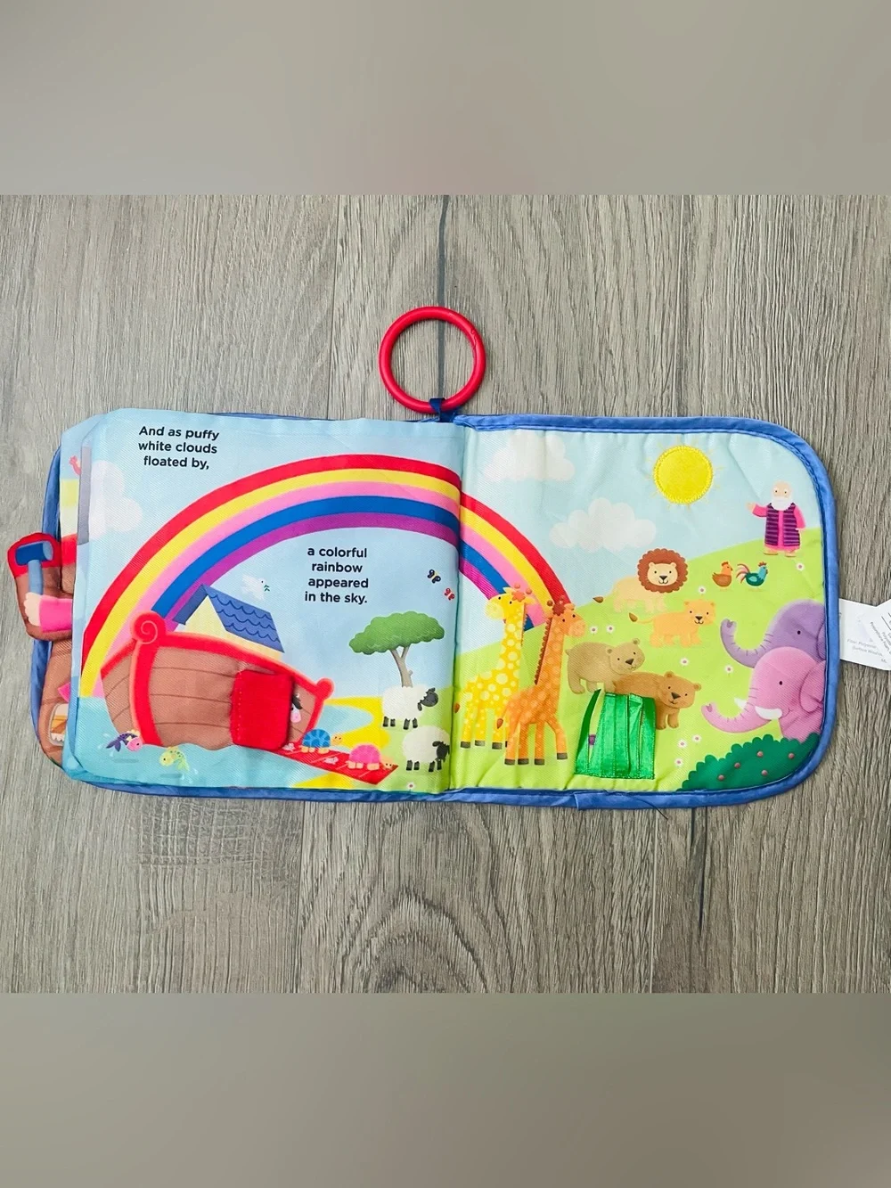 Kidsbooks Noah's Ark Baby Soft Sensory Play Book Animals Bible Activity Book